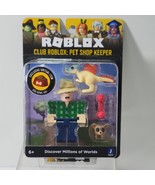 ROBLOX Action Figure CLUB ROBLOX PET SHOP KEEPER Dog Bowl Hat Jurassic NIB - £13.31 GBP