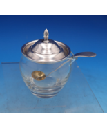 Etiquette by Watson Glass Mustard Jar with Sterling Silver Lid and Ladle... - €162,20 EUR