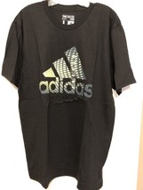 New Men Adidas Logo The Go To Tee 3720A Crew Neck Top T-shirt Short Sleeve Large - £13.44 GBP