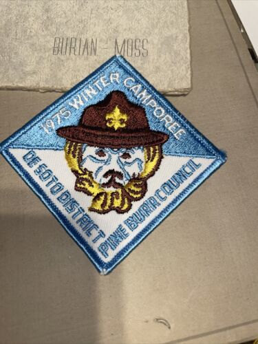 1975 Pine Burr Council De Soto District Boy Scout Patch ￼ - $3.99