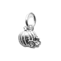 .925 Sterling Silver Pumpkin (Tiny) Pendant Charm - $24.99