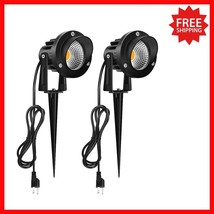 Elegant 2-Pack LED Landscape Spotlights - 10W 3000K Warm White Outdoor L... - $35.63