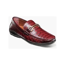 Stacy Adams Embrey Moc Toe Bit Slip-On Dress Shoes Wine 25703-609 image 10