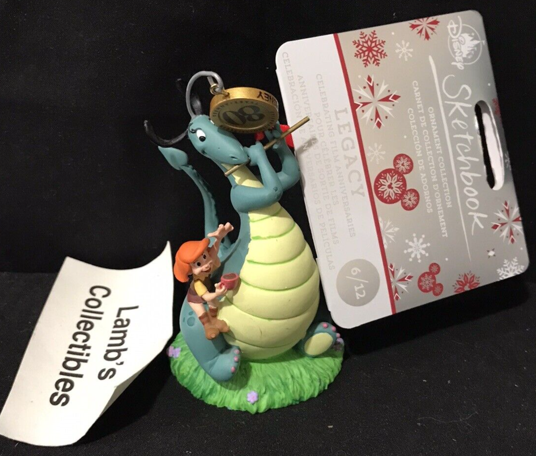 Primary image for Reluctant Dragon Sketchbook Legacy Ornament Christmas Disney Holiday 80 Annivers