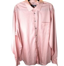 Kenneth Cole Reaction Men’s Peach Colored Long Sleeve Button Up Shirt Size XL - £12.75 GBP