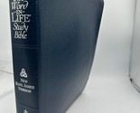 THE WORD IN LIFE STUDY BIBLE NKJV Nelson 2265B Blue Bonded Leather Silve... - £68.46 GBP