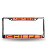 NFL Kansas City Chiefs Red Laser Chrome Acrylic License Plate Frame - $40.83 CAD