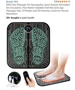 VFU EMS Foot Massager Mat,Foot Stimulator,Improve Circulation,Muscle Rel... - $24.63