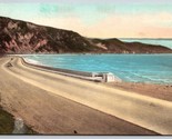 Coast Autostrada Presso Rincon Santa Barbara Ca Unp Mano Colorato Fototipia - £8.22 GBP
