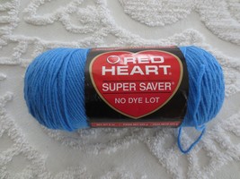 8 Oz. Red Heart Super Saver 100% Acrylic #885 Delft Blue Med. 4 Yarn - £3.92 GBP