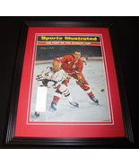 Leo Boivin Signed Framed 1966 Sports Illustrated Magazine Cover Red Wings - £62.14 GBP