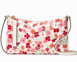 New Kate Spade Sadie Sunny Floral Printed Crossbody Saffiano Pink with D... - $94.91