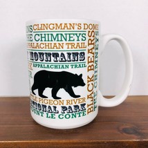 Great Smoky Mountain Ceramic Mug 12 ounce Black Bear, Travel Locations Souvenir - £11.71 GBP