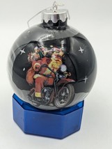 Harley Davidson 2005 Ball Christmas Ornament Black Scratch Marks No Box No Stand - $4.95