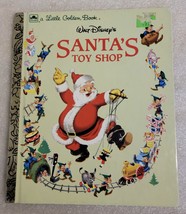 Santa’s Toy Shop Book Vintage 1950 Walt Disney Little Golden Book - £3.46 GBP