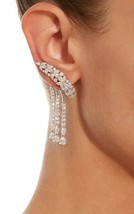7 Ct Round D/VVS1 Diamond Stud Dangle Earrings 14K White Gold Fn Screw Back - £185.37 GBP