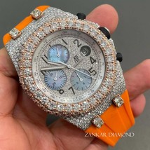 D/VVS Moissanite Diamond Watch, Stainless Steel Watch, Iced Out Diamond Watch, M - $1,190.00