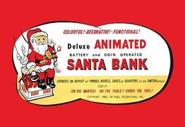 Animated Santa Bank 20 x 30 Poster - £20.00 GBP