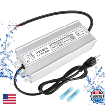 LED Driver 100W 24V Power Supply, IP67 Waterproof, Low Voltage Transform... - $49.26