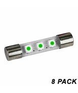 FL4EM Emerald 8V 23mA 3 SMD LED Fuse Lamp 8 PACK - $16.99