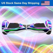 Cover Skin Self-Balancing Electric Scooter Hover Board Sticker Decal Light Waves - £10.38 GBP