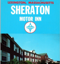 1968 Vintage Sheraton Motor Inn Lexington Mass 3-View Unposted Panorama Postcard - £10.16 GBP