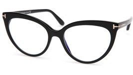 NEW TOM FORD TF5674-B 001 Black Eyeglasses Frame 54-17-140mm B44mm Italy - £152.72 GBP