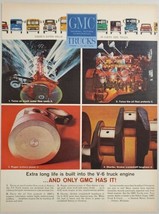 1963 Print Ad GMC V-6 Truck Engines Overview of How It Works - $17.65