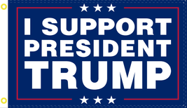 I Support President Trump Us 2020 12x18 2x3 3x5 150D Nylon Flag Protect Official - £14.85 GBP