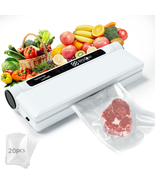 Food Vacuum Sealer Machine, 75KPA Strong Suction, Dry/Wet Modes, 20 Vacu... - $663.14 MXN