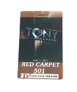 2011 Tony Awards Red Carpet Pass NYC Beacon Theatre NPH Host Book of Mor... - $30.00