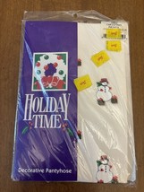 Vintage Holiday Time Snowman, Snowflake Tights Decorative Panty Hose Sea... - $20.35 CAD