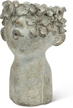 Kissing Face Planter-10 H, Grey, Abbott Collection 27-Baci-188-Lg. - £54.66 GBP