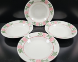 (4) Jackson China Floral Soup Bowls Set Vintage Restaurant Ware Retro Di... - $66.20