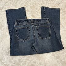 Gap Jeans Womens Size 6A Flare Stretch Mid Rise Dark Wash Faded Denim Blue - $9.66