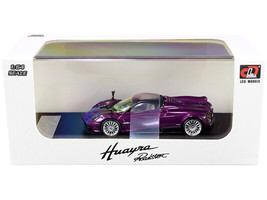 Pagani Huayra Roadster Purple Metallic w Carbon Top Carbon Accents 1/64 Diecast - £27.52 GBP