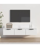 vidaXL Wall Cabinet White Engineered Wood Wall Cabinet Rectangular - $669.27 CAD