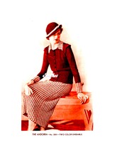 1930s ZigZag Skirt, Collar &amp; Cuffs, Blouse &amp; Hat 5 knit pattern5 (PDF 3201) - £3.39 GBP