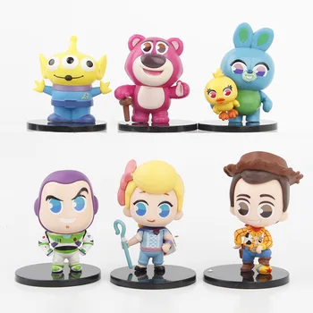 New 6Pcs/Set Toys Story Woody Lotso Buzz Lightyear Bo Peep Action Figure Toys 8C - $21.27