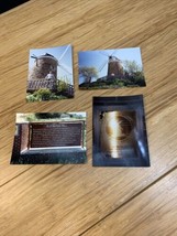 Vintage Lot of 4 Photographs Old Dutch Mill Kansas Windmills KG JD - £7.84 GBP