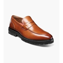 Stacy Adams Hayes Moc Toe Penny Slip On Shoes Leather Tan 25735-240 image 10