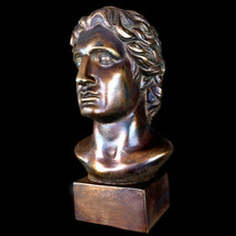 Alexander the Great Sculpture bust Dark Bronze Finish - £35.50 GBP