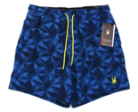 Spyder Swim Blue Printed Swim Shorts Brief Lined Swim Trunks Men&#39;s XXL - $54.44