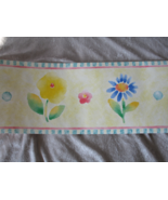 8.32 Yards Anna French Watercolor Daisy Flowers Wallpaper Border from UK - $619.81 MXN