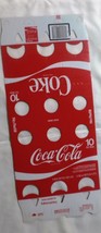 Coca-Cola Paperboard Package for 6 10oz Bottles  No Refill  Unused Flat - £3.56 GBP