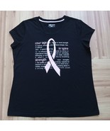 Xersion Womens Cancer Awareness Short Sleeve Activewear Pullover T-Shirt... - $20.39 CAD