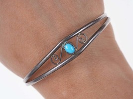 Vintage southwestern sterling and turquoise cuff bracelet - £51.85 GBP