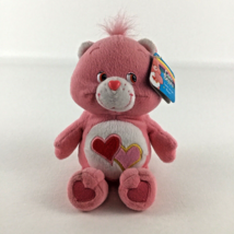 Care Bears Love A Lot Bear 8&quot; Plush Bean Bag Stuffed Toy Vintage 2004 with Tags - $31.63