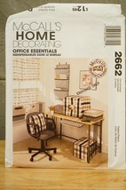 2662 McCalls Crafts Sewing Pattern Office Room Essentials Crisp Uncut Ho... - $9.89