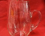 Vintage Large CRISA Clear Glass Handblown Pitcher Excellent - $14.85
